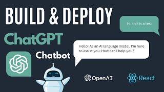 Build & Deploy an AI Chatbot with ChatGPT API - REACT! (Next.js,  Tailwind, and Vercel)