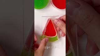 DIY Watermelon Squishy with nano tape #shorts