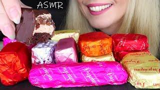 ASMR: MINI CHOCOLATE CAKES, CARIOKAS & MORE  | No Talking Mukbang | Eating Sounds | Request #33