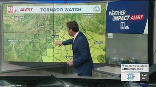 Parts metro Atlanta, north Georgia removed from tornado watch