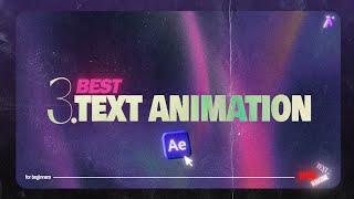 3 Clean Text Animations (After Effects Tutorial)