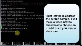 02-A Network Static IP and SSH on Raspberry Pi