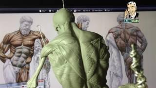 How to Sculpt Ecorche Hercules - Part 58.1 Left Trapezius Muscle