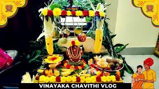 Vinayaka Chavathi Vlog at Home..| Decoration And DIML | Kakinada