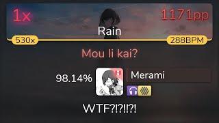 [10.04⭐] Merami | THE ORAL CIGARETTES - Mou Ii kai? [Rain] +HDNC 98.14% { 1171pp 1} - osu!