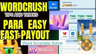 FREE GCASH | WORD CRUSH LEGIT WITHDRAWAL | EARNING APP USING PHONE | WORDCRUSH TIPS AND TRICKS