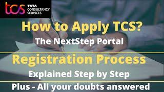 TCS Recruitment 2023 | How to Apply in TCS NextStep | Complete Registration Process