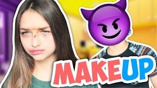 КРАШУ СЕСТРУ С ЗАКРЫТЫМИ ГЛАЗАМИ | Милс Кел и Сестра | MAKEUP CHALLENGE