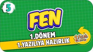 5.Sınıf Fen Bilimleri 1.Dönem 1.Yazılıya Hazırlık | 2021 