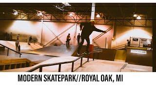 The BEST indoor skatepark in Michigan! Modern skatepark Royal Oak, MI. Skateboarding.