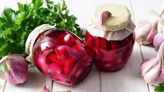  Pickled garlic with cloves with beets recipe