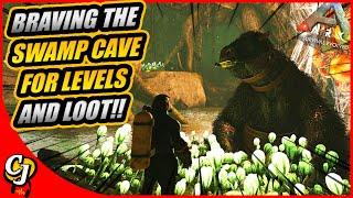 FARMING Tons Of LEVELS In The Swamp Cave And Levelling My MEGATHERIUM!! || Ark Story Ep 15!