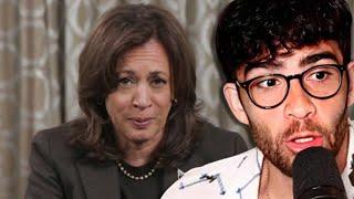 Kamala Harris Breaks Her Silence | Hasanabi reacts