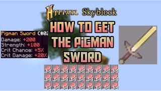 How to get the Pigman Sword in Hypixel Skyblock | Hypixel Skyblock Guide