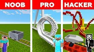 Minecraft NOOB vs PRO vs HACKER : ROLLER COASTER CHALLENGE in minecraft / Animation