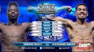 CAGE 48 Edward Walls vs Alexandre Ribeiro Full Fight (MMA)