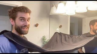  Beard Bib Beard Apron - Catches 95% of lose beard hair trimmings - Review