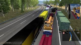 Очень жёская пробка в TMP ets2