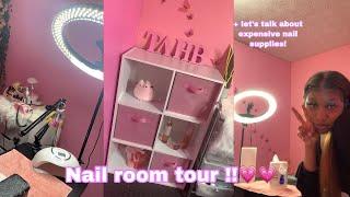 Nail room tour + let’s talk about expensive nail supplies 