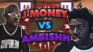 PLAYING vs TWITCH STREAMER "AMBISHH" | J MONEY x BRUCE | NBA 2K17 MyPARK