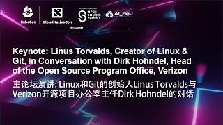 Keynote: Linus Torvalds, Creator of Linux & Git, in Conversation with Dirk Hohndel, Verizon