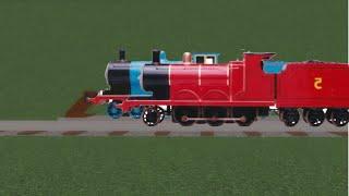 Sodor fallout au james the beast chasing thomas￼