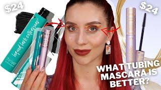 NEW!!! Tarte Tartelette Tubing Mascara VS Thrive Causemetics Liquid Lash Extensions Mascara