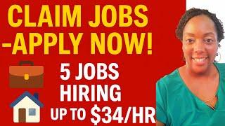 Top 5 Claims Jobs That Are Hiring IMMEDIATELY Work from Home!