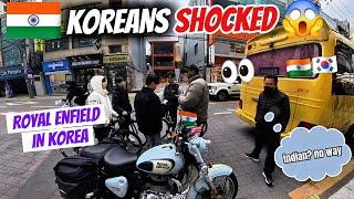 KOREAN SHOCKED to see Royal Enfield for the First Time…  | bullet in Korea