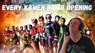 Frenchman Reacts To Every KAMEN RIDER Openings ! With Visuals !!!