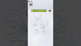 butterfly  drawing ️#shorts #ytshorts #art @nisha-Crafts_123