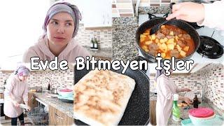 Evdeki Rutin İşler Ara Verdim Çamaşır Bulaşık Yemek⁉️ Günün Menüsü  Günlük Vlog