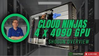 Cloud Ninjas 4 x GeForce RTX 4090 GPUs | AMD Threadripper | DDR4 RAM | NVMe SSD