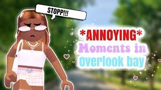 Most *ANNOYING* Overlook Bay *MOMENTS* that everyone can relate to... Overlook Bay Roblox