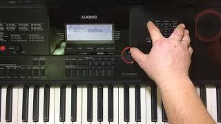 Включение или отключение отдельных партий в стиле на синтезаторе Casio CT-X3000