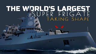 The World's Largest Super Frigate is Taking Shape || How Big and Powerful is the F127 Frigate?