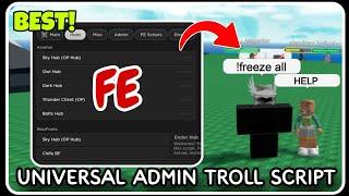 [ FE ] Universal Admin Trollin Script - ROBLOX SCRIPTS - Super OP Trolling Script Hub