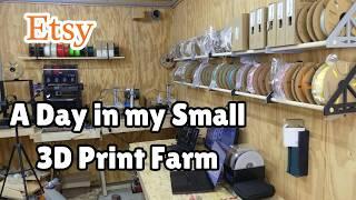 3D Print Farm Life | Shipping Etsy Orders, Cryogrip Insanity and the Filament Poop Chute Fix