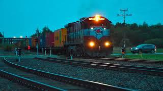 Тепловоз American general electric locomotives working on the rails of Estonia