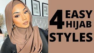 4 EASY HIJAB STYLES - TUTORIAL 2021