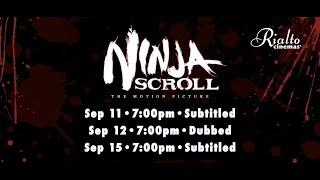 Ninja Scroll at Rialto Cinemas Sebastopol!