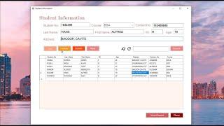 C# Visual Studio (ADD, UPDATE, DELETE, SEARCH) IN DATAGRIDVIEW W/ (VIEW REPORT) USING REPORT VIEWER