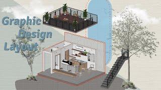 Layout SketchUp Lesson#15 / Graphic Design in Layout SketchUp