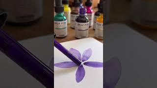 SCHMINCKE ART TIPS: Aqua Drop Flower #schmincke #aquadrop #short