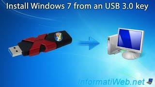 How to install Windows 7 on a USB 3.0 Port - ISO with pre-installed drivers