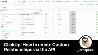 ClickUp: How to create Custom Relationships via Make (Integromat) and the ClickUp API