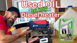 Does Used Motor OIL burn in my Hcalory Diesel Heater?