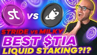 MILKYWAY vs STRIDE: Ultimate Cosmos Airdrop Showdown for $TIA Liquid Staking -Comprehensive Analysis