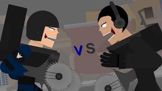 mutant buzzsaw toilet vs mutant swat toilet |stick nodes pro | skibidi toilet animation