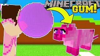 Minecraft: BUBBLE GUM SIMULATOR!!! (FLY INTO THE SKY WITH PETS!) Modded Mini-Game